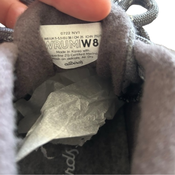 Allbirds Women’s Wool Runner Up Mizzle Medium Grey / Grey Sole - Picture 6 of 6